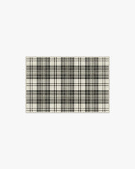 Dress Stewart Tartan Black & Ivory Flatwoven Rug