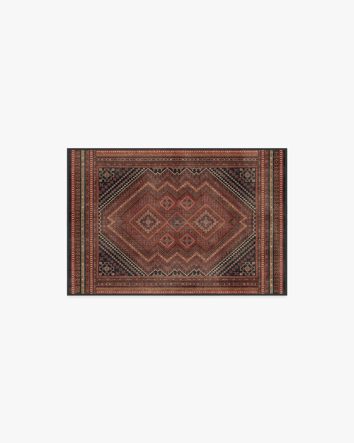Kaden Amber Red Flatwoven Rug