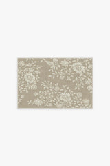 Mallow Flower Natural Stone Flatwoven Rug by Morris & Co.