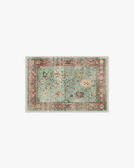 Jemima Sage and Rosewood Flatwoven Rug