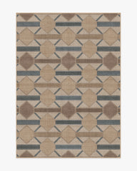 Reed Slate Blue & Natural Re-Jute Rug