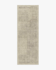 Linear Oasis Stone Grey Flatwoven Rug