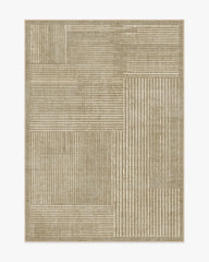 Linear Oasis Warm Taupe Flatwoven Rug