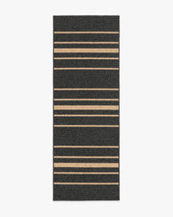 Arden Stripe Black & Natural Performance Weave Rug