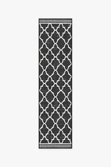 Varia Trellis Black Outdoor Rug