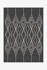 Gemma Lattice Black Outdoor Rug