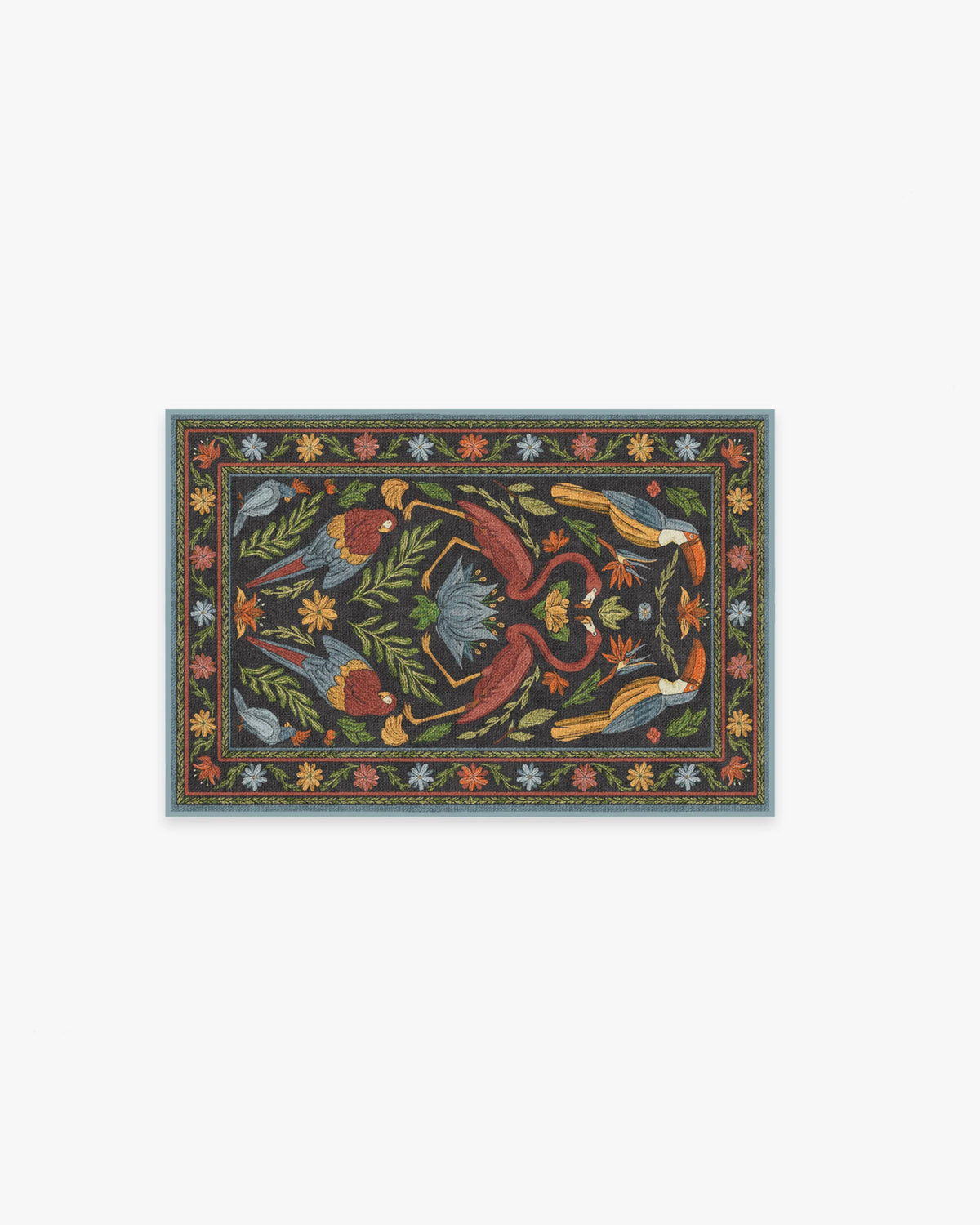 Birds Of A Feather Flatwoven Rug by Iris Apfel